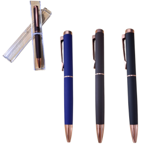 CANETA ESFEROGRAFICA SORTIDA C/ ESTOJO - MJ21924-86