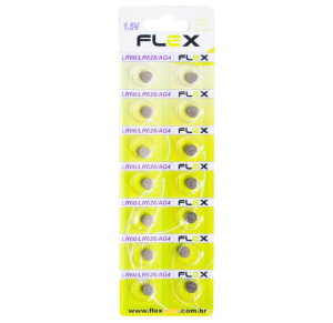 BATERIA FLEX 377/LR66/AG4 C/14 UNID - FX-LR66/AG4