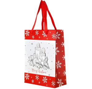 NT - SACOLA DE PRESENTE NATAL 26X32X10CM - NTS1002