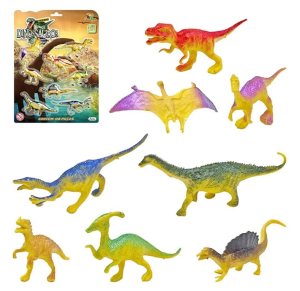 DINOSSAURO EMBORRACHADO C/8UNID. - ZBN0883